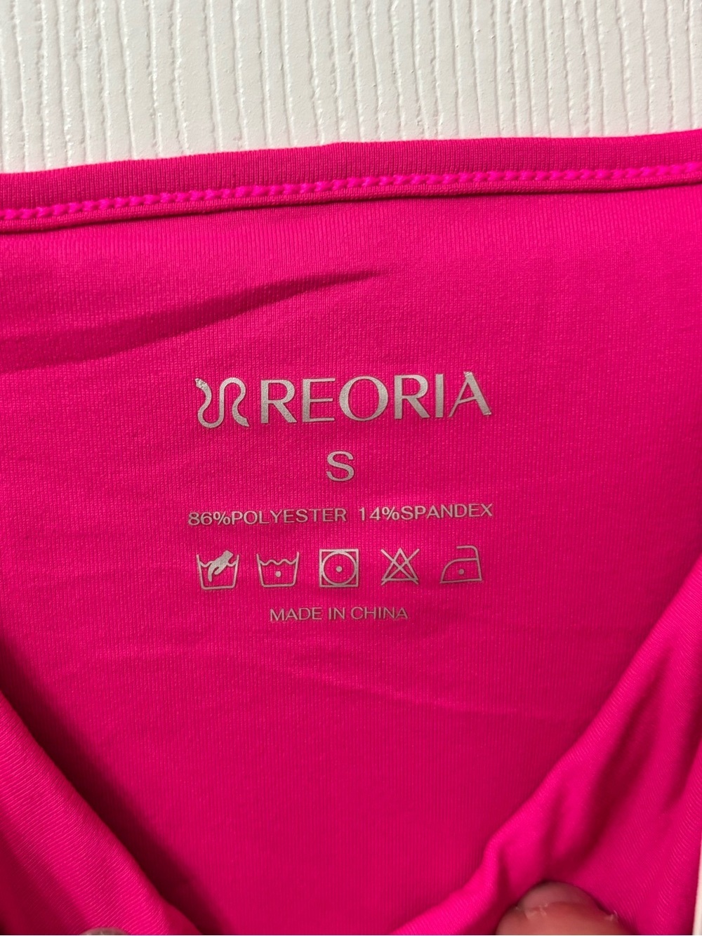 NWT REORIA Hot Pink Spaghetti Strap Snap Closure Thong Bodysuit Size S,M,L - Picture 9 of 12